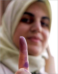 Iraqi woman voter